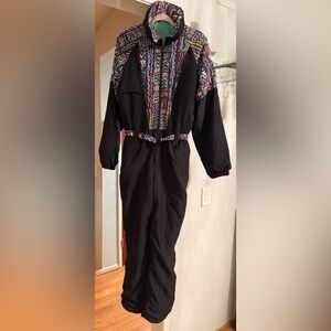 Vintage Black & Neon 80’s/90’s Ski Snowsuit